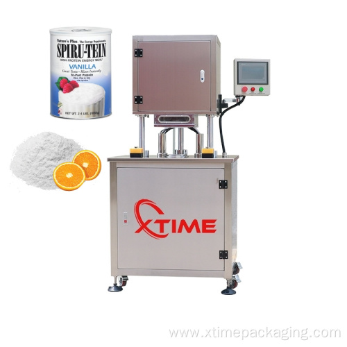 Vacuum Nitrogen Filling Tin Food Canning Machine